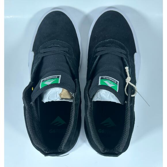 Emerica Pillar Skate Shoes Men’s 9.5 Black / White / Gold (New w/ Box) - Picture 5 of 10